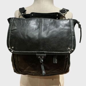 The Sak Ventura Convertible Leather Backpack Crossbody Messenger Saddle Bag